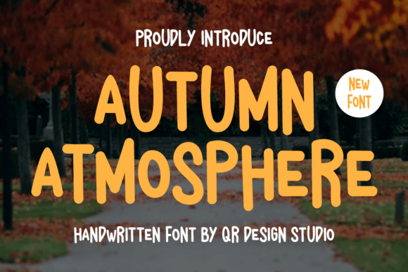 Autumn Atmosphere: A Bold Handwritten Font for Creative Expression