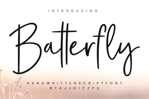 Batterfly: A Handwritten Font for Creative Expression