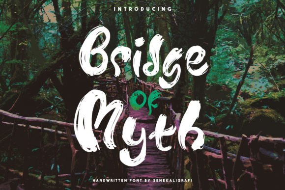 Bridge of Myth: A Unique Handwritten Font for Creative Design