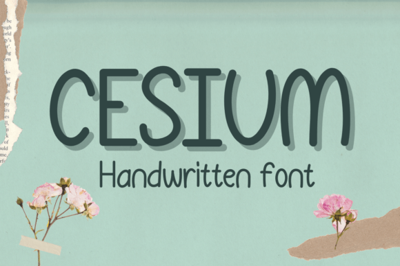 Cesium: A Handwritten Font for Creativity and Expression