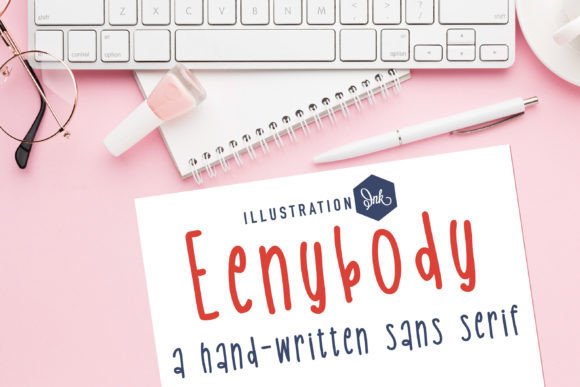 Eenybody Font: A Fun and Whimsical Hand-Crafted Sans Serif