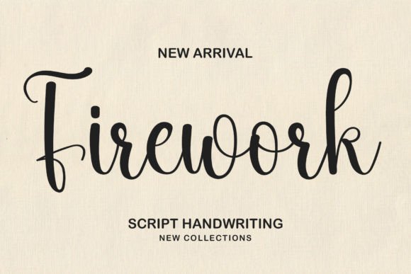 Firework: A Delicate Handwritten Font for Creative Expression