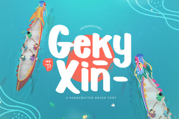Geky Xin: A Bold and Simple Handwritten Font for Creative Expression