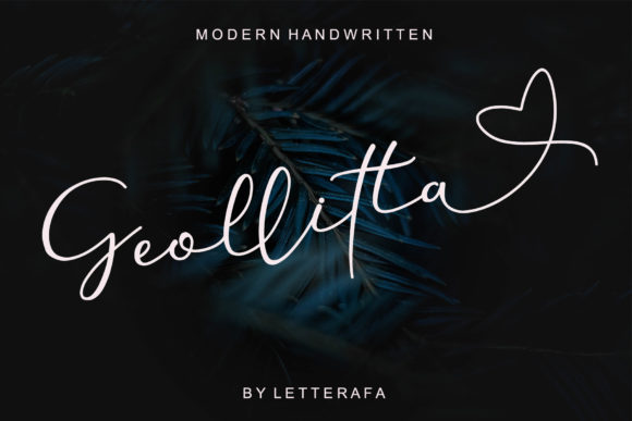 Geollitta: A Handwritten Font with Distinctive Character