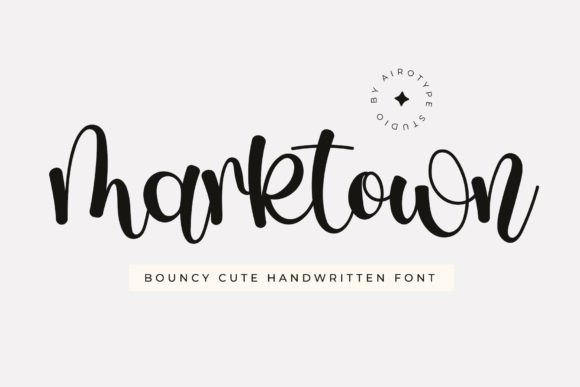 Marktown: The Bouncy and Cute Handwritten Script Font for Creative Design