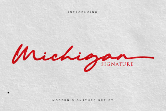 Michigan: A Versatile Cursive Script Font for Creative Design