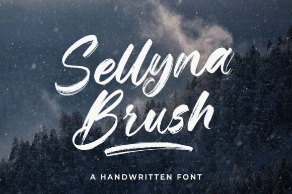 Sellyna Brush: The Handwritten Script Font That Brings Creativity to Life