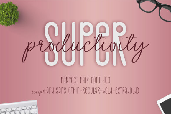 Super Productivity Font for Creative and Professional Use