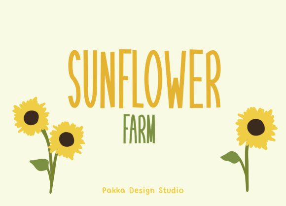 The Sunflower Farm Font: A Unique Blend of Rustic Charm and Playful Creativity